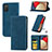 Custodia Portafoglio In Pelle Cover con Supporto S04D per Samsung Galaxy F02S SM-E025F