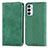 Custodia Portafoglio In Pelle Cover con Supporto S04D per Samsung Galaxy F23 5G Verde