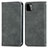 Custodia Portafoglio In Pelle Cover con Supporto S04D per Samsung Galaxy F42 5G Grigio