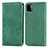 Custodia Portafoglio In Pelle Cover con Supporto S04D per Samsung Galaxy F42 5G Verde