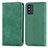 Custodia Portafoglio In Pelle Cover con Supporto S04D per Samsung Galaxy F52 5G Verde