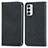 Custodia Portafoglio In Pelle Cover con Supporto S04D per Samsung Galaxy M23 5G Nero