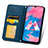 Custodia Portafoglio In Pelle Cover con Supporto S04D per Samsung Galaxy M30