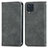 Custodia Portafoglio In Pelle Cover con Supporto S04D per Samsung Galaxy M32 4G Grigio