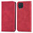 Custodia Portafoglio In Pelle Cover con Supporto S04D per Samsung Galaxy M32 4G Rosso