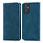 Custodia Portafoglio In Pelle Cover con Supporto S04D per Samsung Galaxy M34 5G Blu