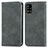 Custodia Portafoglio In Pelle Cover con Supporto S04D per Samsung Galaxy M40S Grigio