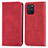 Custodia Portafoglio In Pelle Cover con Supporto S04D per Samsung Galaxy M80S Rosso
