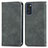 Custodia Portafoglio In Pelle Cover con Supporto S04D per Samsung Galaxy S20 Grigio