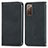 Custodia Portafoglio In Pelle Cover con Supporto S04D per Samsung Galaxy S20 Lite 5G Nero