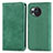 Custodia Portafoglio In Pelle Cover con Supporto S04D per Sharp Aquos R8 Verde