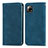 Custodia Portafoglio In Pelle Cover con Supporto S04D per Sharp Aquos Sense6 Blu