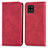 Custodia Portafoglio In Pelle Cover con Supporto S04D per Sharp Aquos Zero6 Rosso