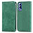 Custodia Portafoglio In Pelle Cover con Supporto S04D per Vivo iQOO Z3 5G Verde