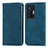 Custodia Portafoglio In Pelle Cover con Supporto S04D per Vivo X70 Pro 5G Blu