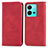 Custodia Portafoglio In Pelle Cover con Supporto S04D per Vivo X80 Lite 5G Rosso