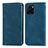 Custodia Portafoglio In Pelle Cover con Supporto S04D per Vivo Y01 Blu