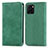 Custodia Portafoglio In Pelle Cover con Supporto S04D per Vivo Y01 Verde