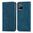 Custodia Portafoglio In Pelle Cover con Supporto S04D per Vivo Y32 4G Blu