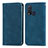 Custodia Portafoglio In Pelle Cover con Supporto S04D per Vivo Y50 Blu