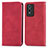 Custodia Portafoglio In Pelle Cover con Supporto S04D per Vivo Y74s 5G Rosso