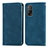 Custodia Portafoglio In Pelle Cover con Supporto S04D per Xiaomi Mi 10T 5G Blu