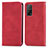 Custodia Portafoglio In Pelle Cover con Supporto S04D per Xiaomi Mi 10T 5G Rosso