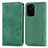 Custodia Portafoglio In Pelle Cover con Supporto S04D per Xiaomi Mi 11i 5G Verde