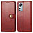 Custodia Portafoglio In Pelle Cover con Supporto S04D per Xiaomi Mi 12X 5G Rosso