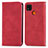 Custodia Portafoglio In Pelle Cover con Supporto S04D per Xiaomi POCO C3 Rosso