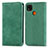 Custodia Portafoglio In Pelle Cover con Supporto S04D per Xiaomi POCO C3 Verde