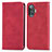 Custodia Portafoglio In Pelle Cover con Supporto S04D per Xiaomi Poco F3 GT 5G Rosso