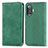 Custodia Portafoglio In Pelle Cover con Supporto S04D per Xiaomi Poco F3 GT 5G Verde