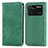 Custodia Portafoglio In Pelle Cover con Supporto S04D per Xiaomi Poco M4 Pro 4G Verde