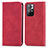 Custodia Portafoglio In Pelle Cover con Supporto S04D per Xiaomi Poco M4 Pro 5G Rosso