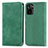 Custodia Portafoglio In Pelle Cover con Supporto S04D per Xiaomi Poco M5S Verde