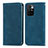 Custodia Portafoglio In Pelle Cover con Supporto S04D per Xiaomi Redmi 10 4G Blu