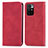 Custodia Portafoglio In Pelle Cover con Supporto S04D per Xiaomi Redmi 10 4G Rosso