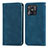 Custodia Portafoglio In Pelle Cover con Supporto S04D per Xiaomi Redmi 10 India Blu