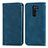 Custodia Portafoglio In Pelle Cover con Supporto S04D per Xiaomi Redmi 9 Blu