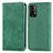 Custodia Portafoglio In Pelle Cover con Supporto S04D per Xiaomi Redmi 9 Power Verde