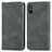 Custodia Portafoglio In Pelle Cover con Supporto S04D per Xiaomi Redmi 9A Grigio