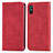Custodia Portafoglio In Pelle Cover con Supporto S04D per Xiaomi Redmi 9AT Rosso