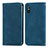 Custodia Portafoglio In Pelle Cover con Supporto S04D per Xiaomi Redmi 9i Blu