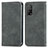 Custodia Portafoglio In Pelle Cover con Supporto S04D per Xiaomi Redmi K30S 5G Grigio