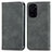 Custodia Portafoglio In Pelle Cover con Supporto S04D per Xiaomi Redmi K40 5G Grigio