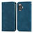 Custodia Portafoglio In Pelle Cover con Supporto S04D per Xiaomi Redmi K40 Gaming 5G Blu