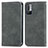 Custodia Portafoglio In Pelle Cover con Supporto S04D per Xiaomi Redmi Note 10 5G Grigio