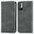 Custodia Portafoglio In Pelle Cover con Supporto S04D per Xiaomi Redmi Note 10 JE 5G Grigio