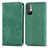 Custodia Portafoglio In Pelle Cover con Supporto S04D per Xiaomi Redmi Note 10 JE 5G Verde